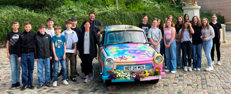 Besuch der Klasse 7c beim Bürgermeister