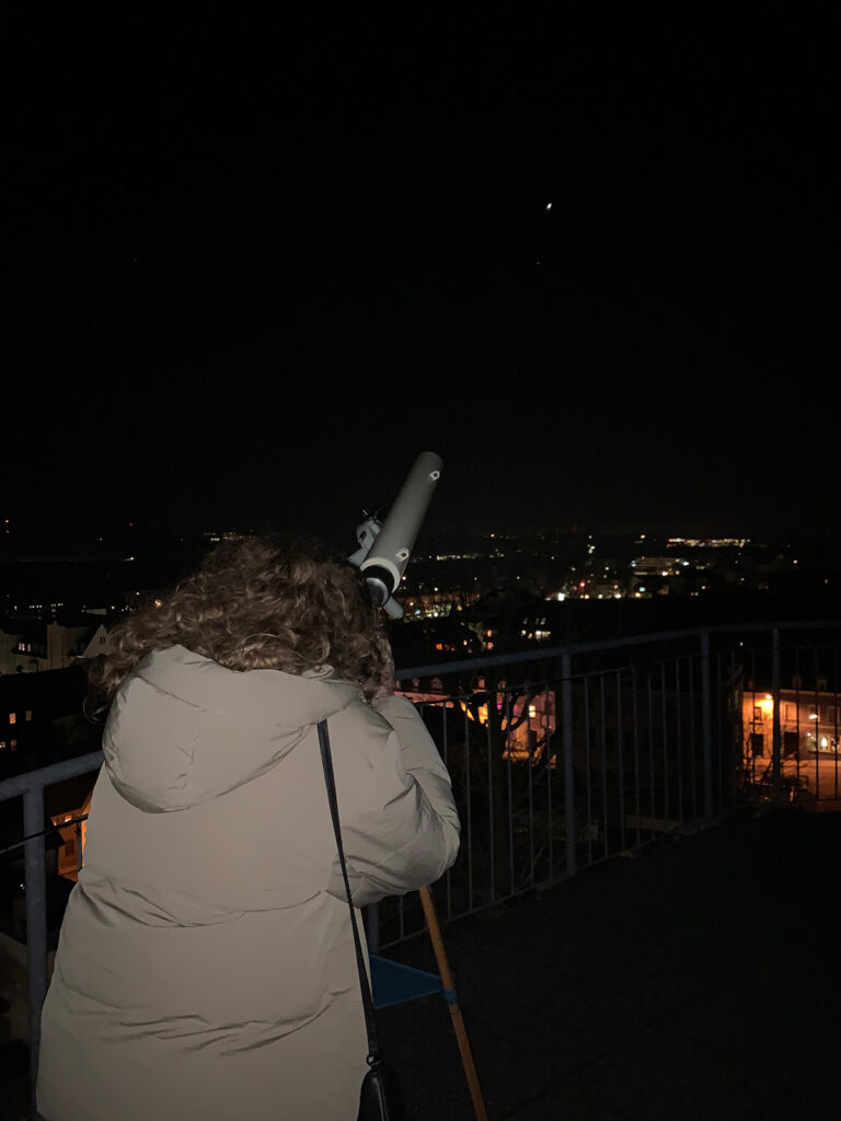 Beobachtungsabend mit unserem Schulteleskop